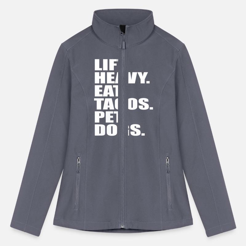 Lift Heavy Eat Tacos Pet Dogs Vintage