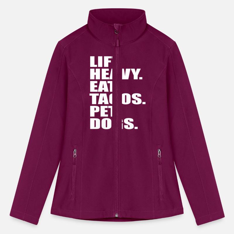 Lift Heavy Eat Tacos Pet Dogs Vintage