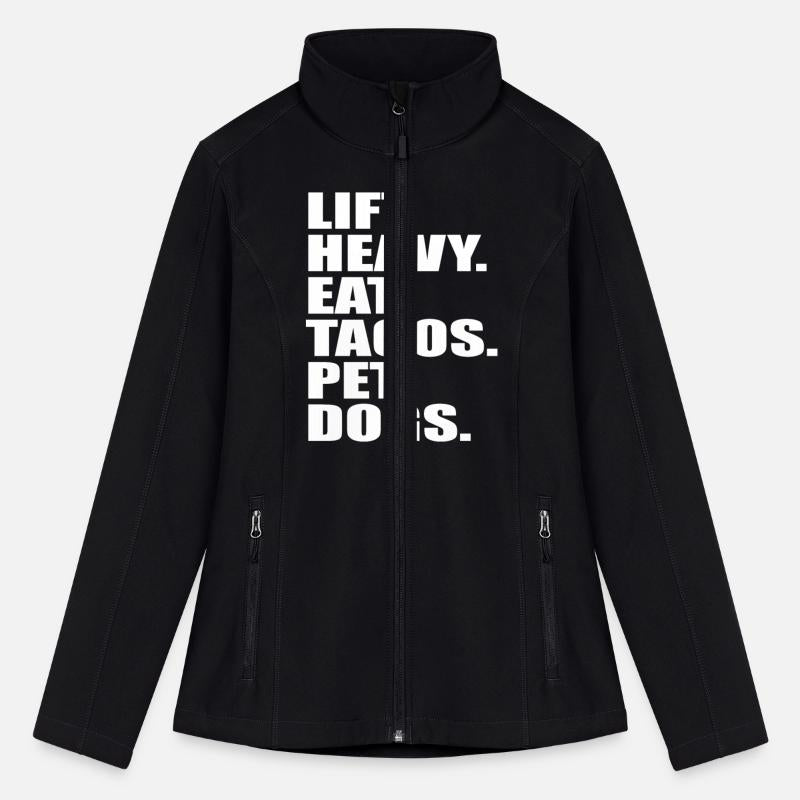 Lift Heavy Eat Tacos Pet Dogs Vintage