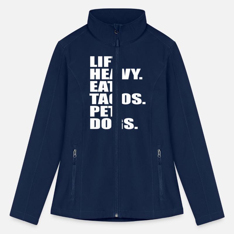 Lift Heavy Eat Tacos Pet Dogs Vintage