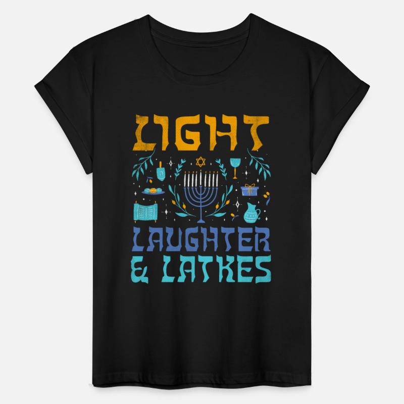 Light Latkes Jewish Christmas Jew Hanukkah Pattern