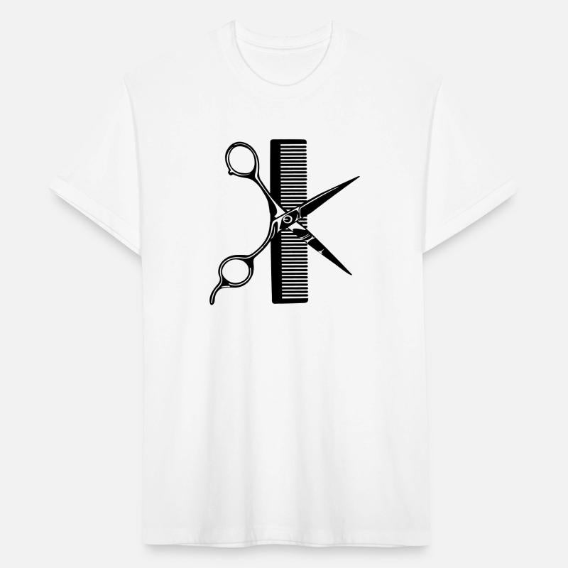 Logo hairdresser, scissors with comb