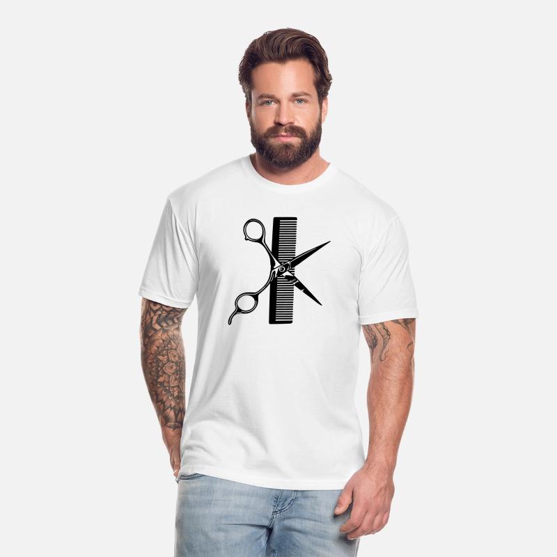 Logo hairdresser, scissors with comb