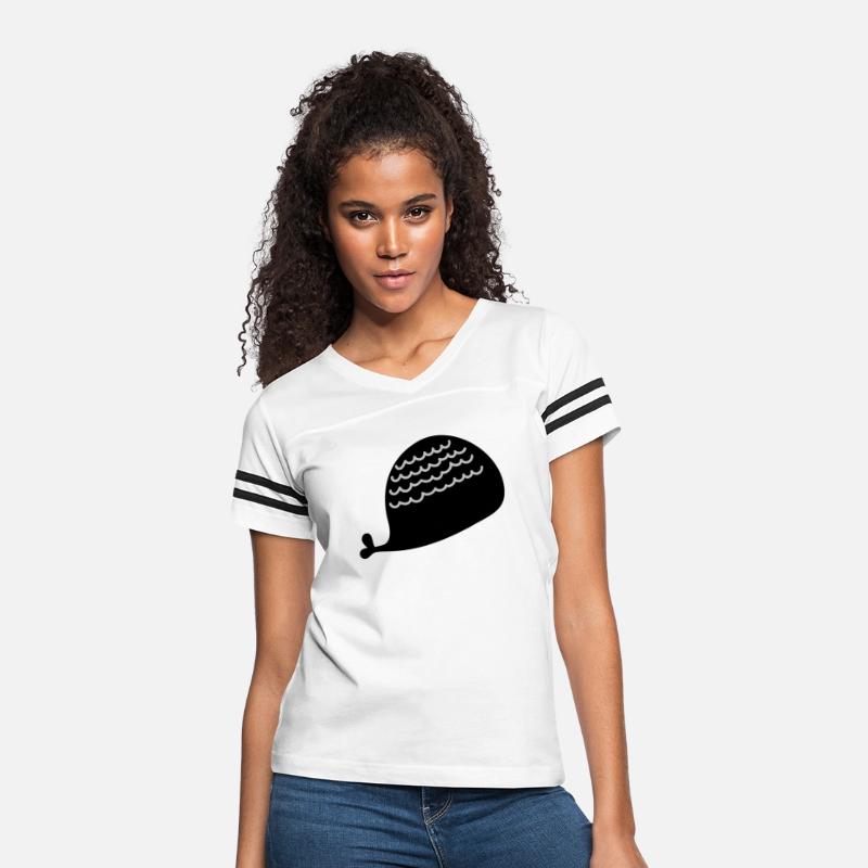 Lonely Black Whale In The Ocean