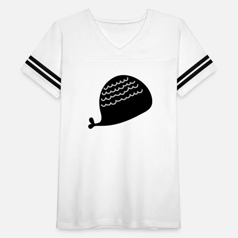 Lonely Black Whale In The Ocean