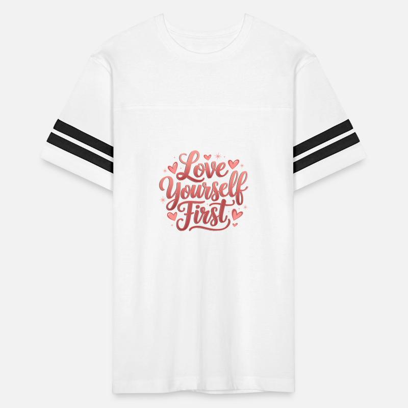 Love yourself first retro flowers hearts valentine