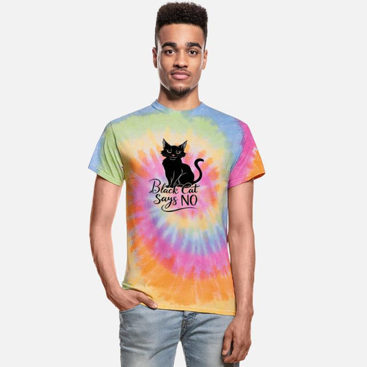 lover black cat says no