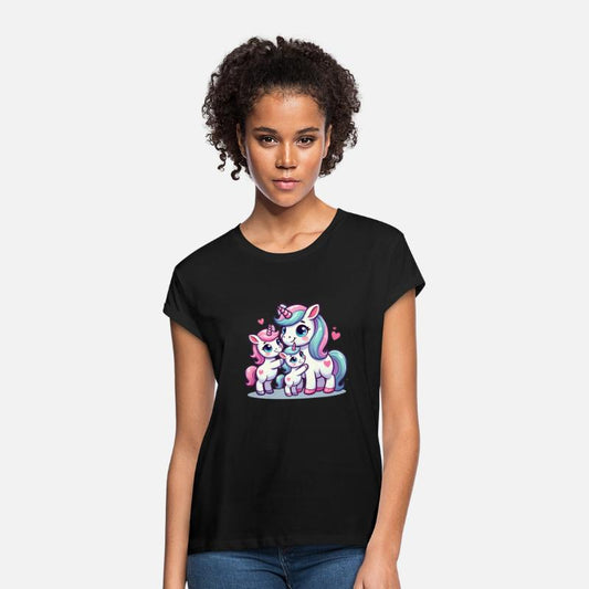 Loving Unicorn Parent With Two Cute Kids