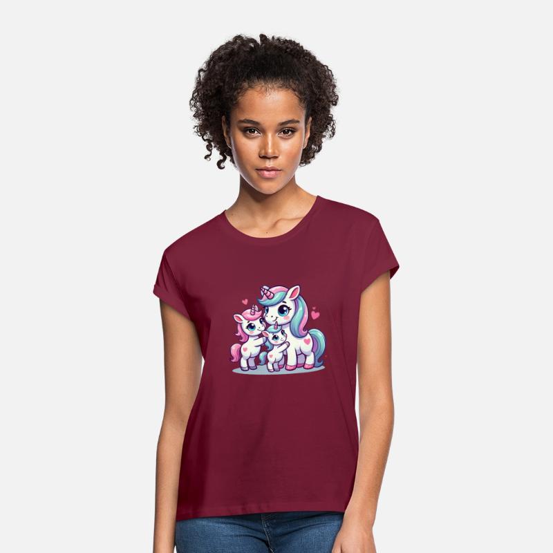 Loving Unicorn Parent With Two Cute Kids