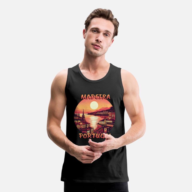 Madeira Portugal City Sunset Circular