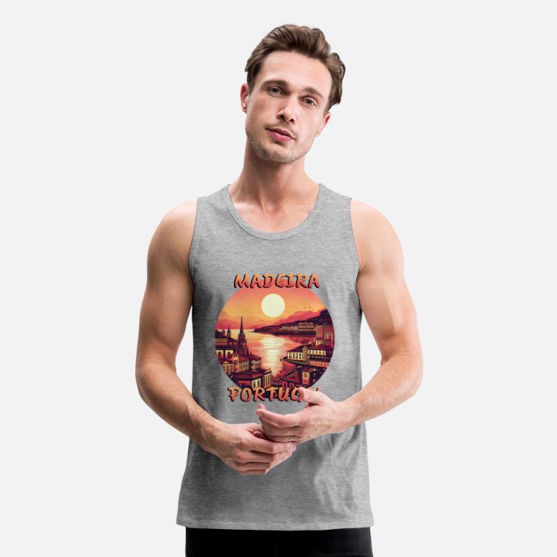 Madeira Portugal City Sunset Circular