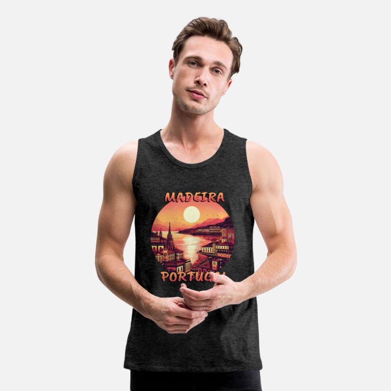 Madeira Portugal City Sunset Circular