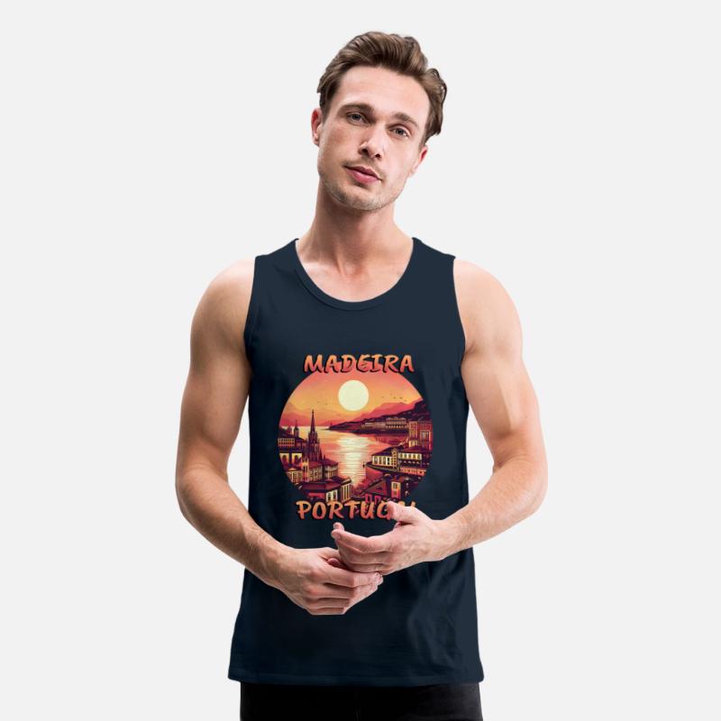 Madeira Portugal City Sunset Circular