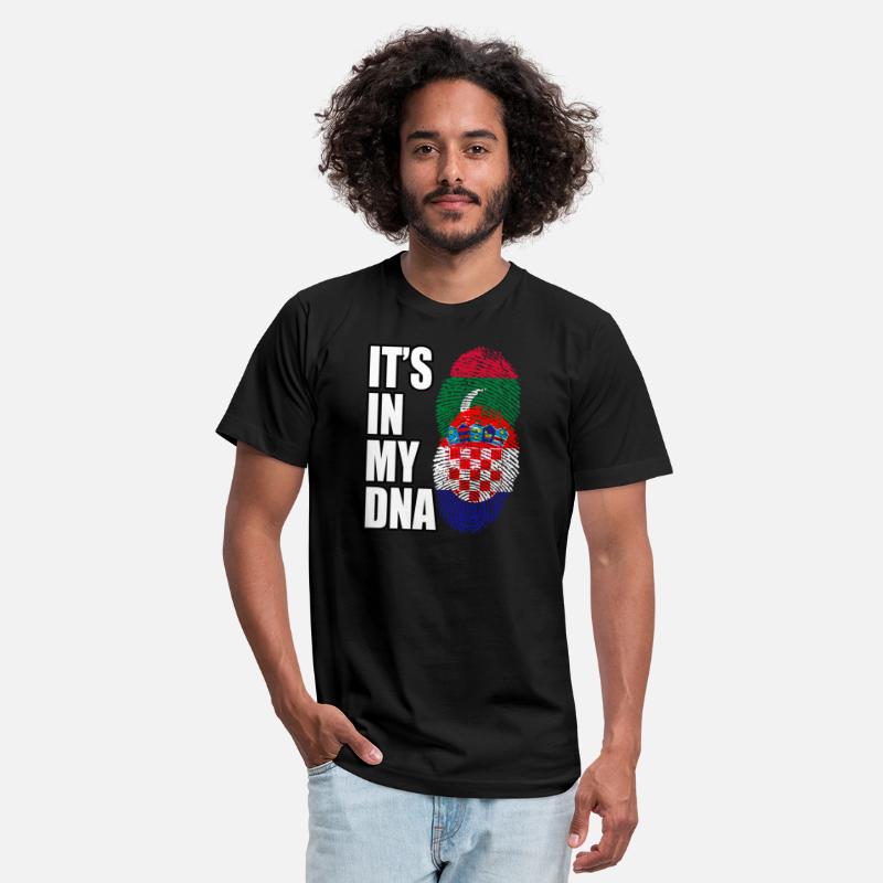 Maldivian And Croatian Mix Heritage DNA Flag