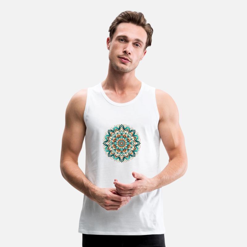 Mandala (Teal, Blue)