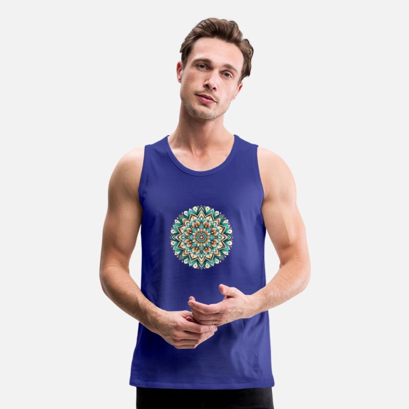 Mandala (Teal, Blue)