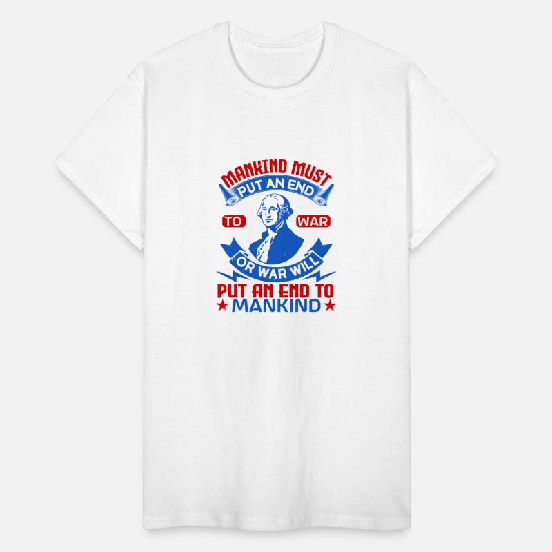 Mankind must put an end to war or war will put...