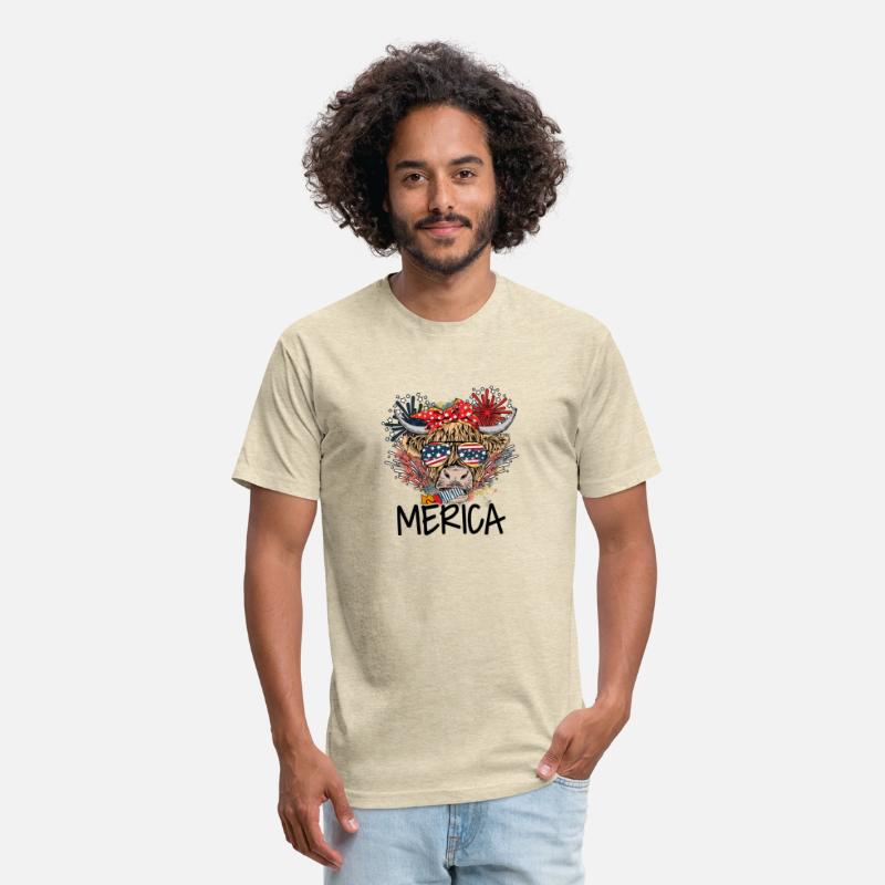 Merica Cow Shirt, Patriotic 4th Of July T-Shirt