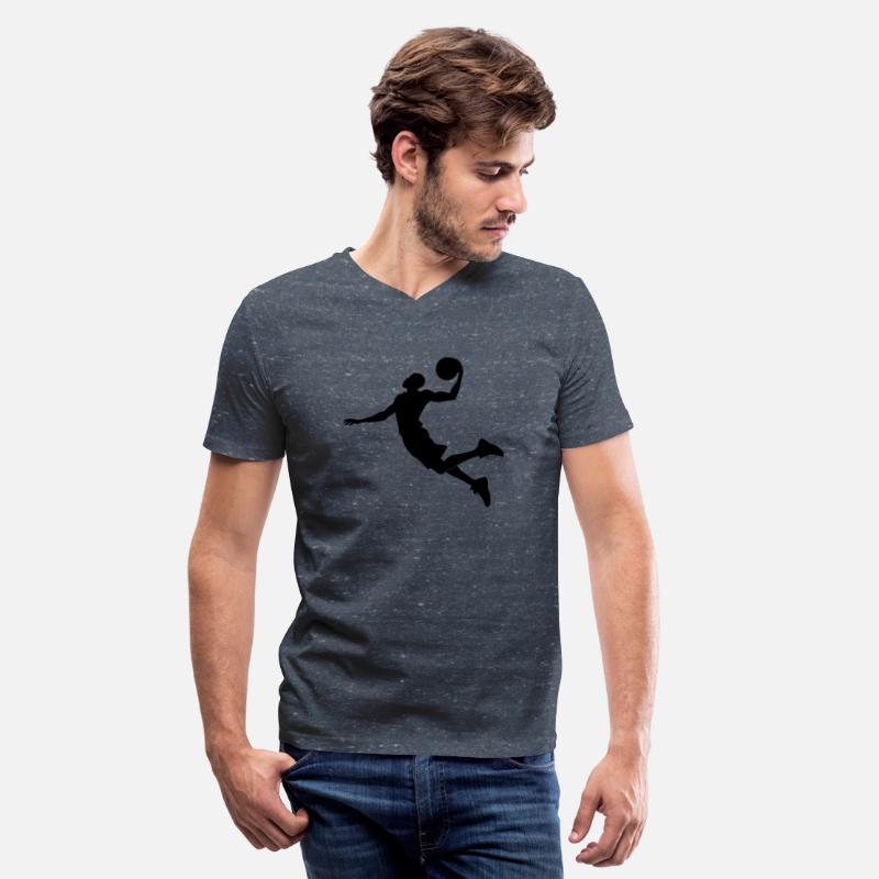 Mid-Air Basketball Player Silhouette