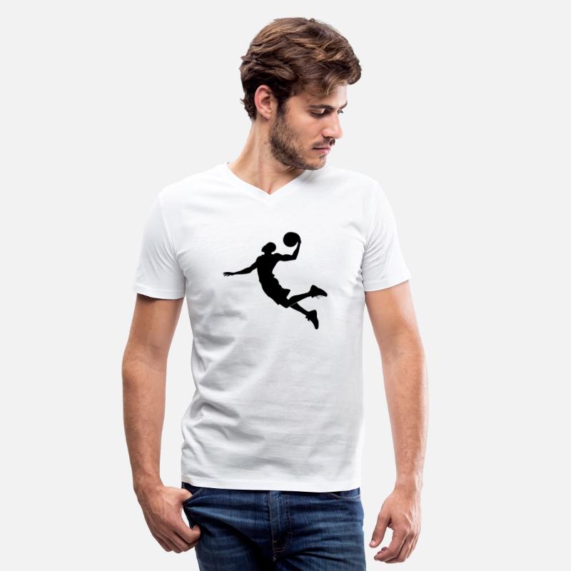 Mid-Air Basketball Player Silhouette