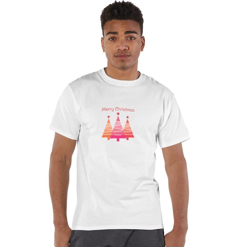 Minimalist Merry Christmas Pines