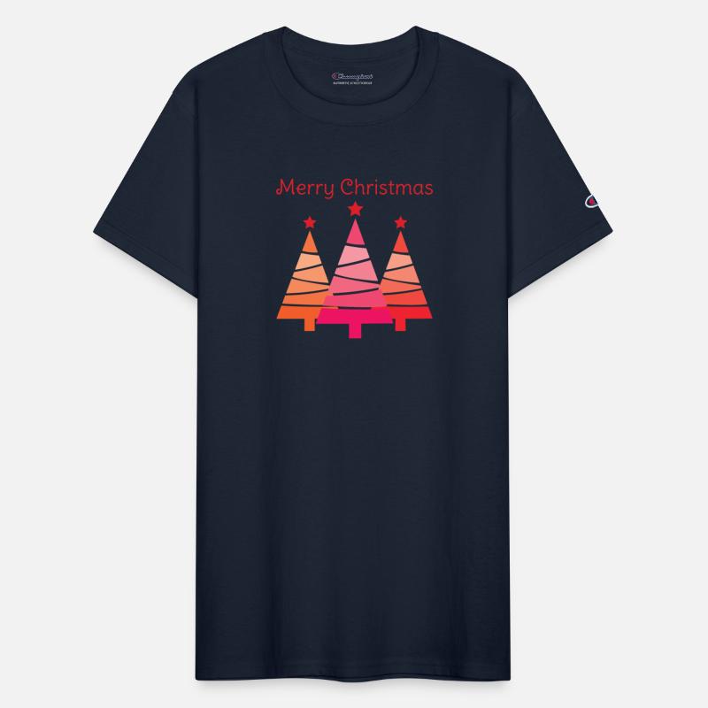 Minimalist Merry Christmas Pines