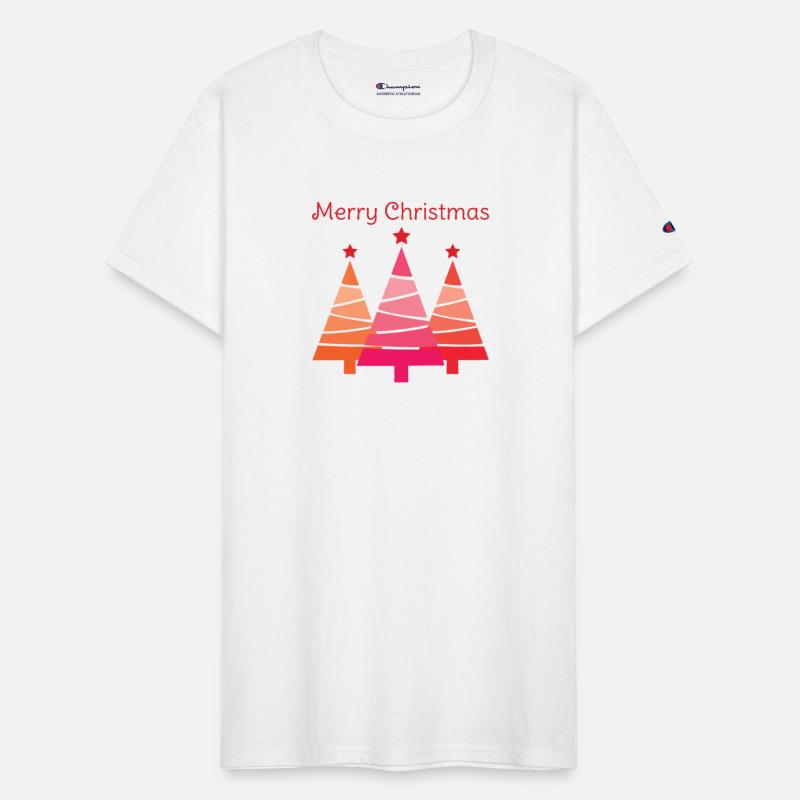 Minimalist Merry Christmas Pines
