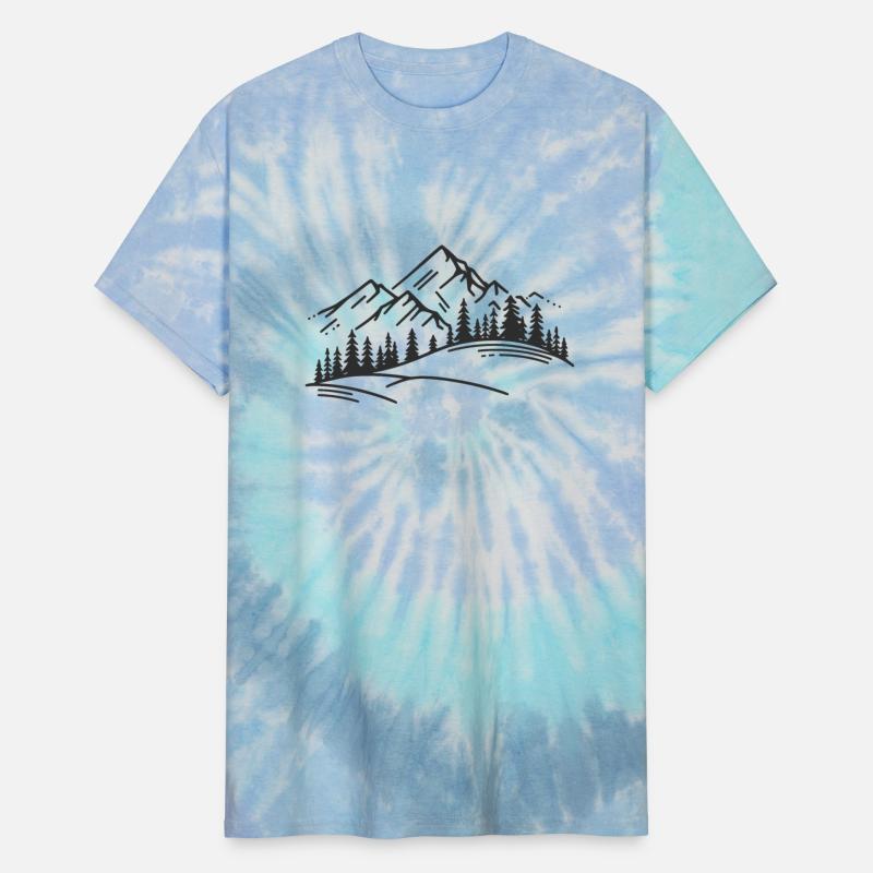 minimalist Mountain View, illustration