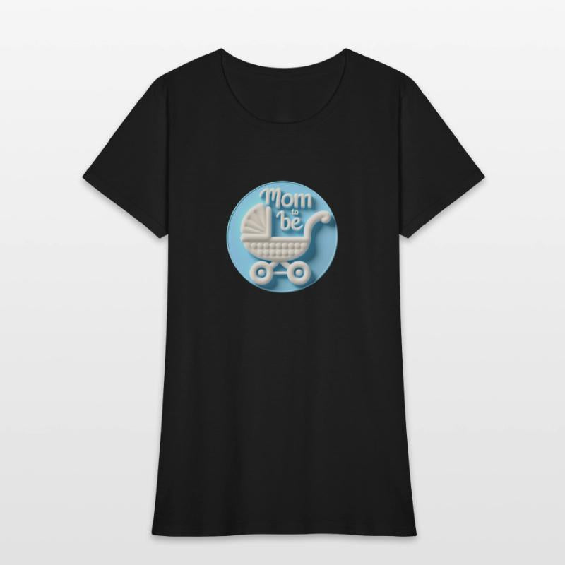 Mom to Be Announcement - Baby Carriage Design