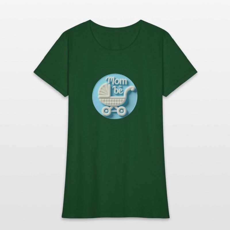 Mom to Be Announcement - Baby Carriage Design