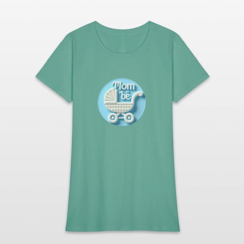 Mom to Be Announcement - Baby Carriage Design