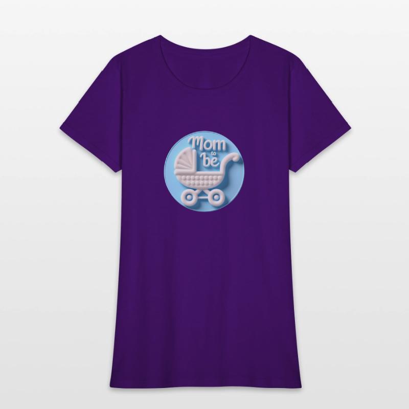 Mom to Be Announcement - Baby Carriage Design