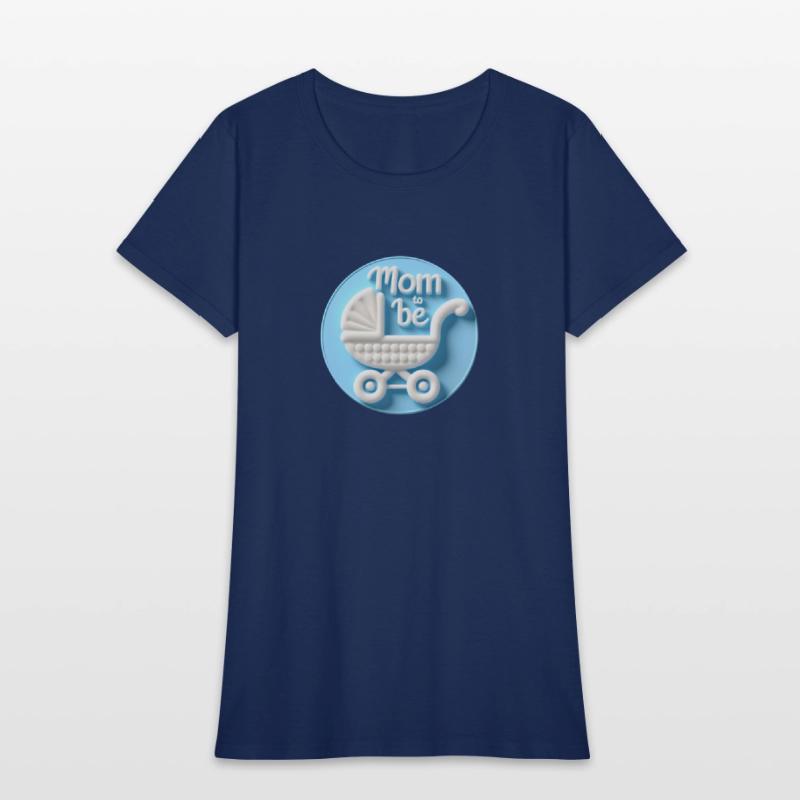 Mom to Be Announcement - Baby Carriage Design