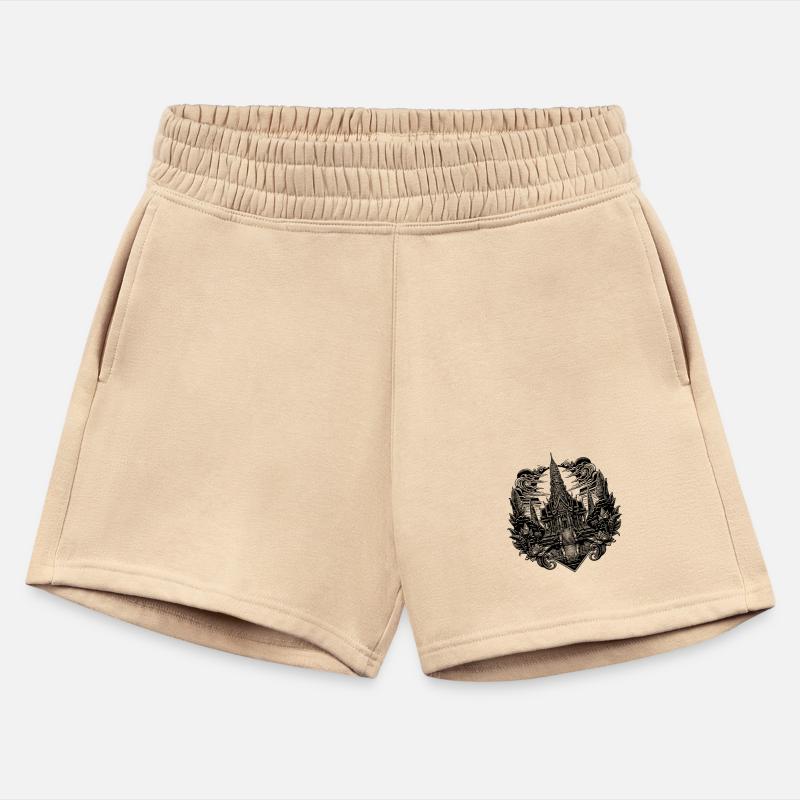 Moonlight Behind Exotic Thailand Temple