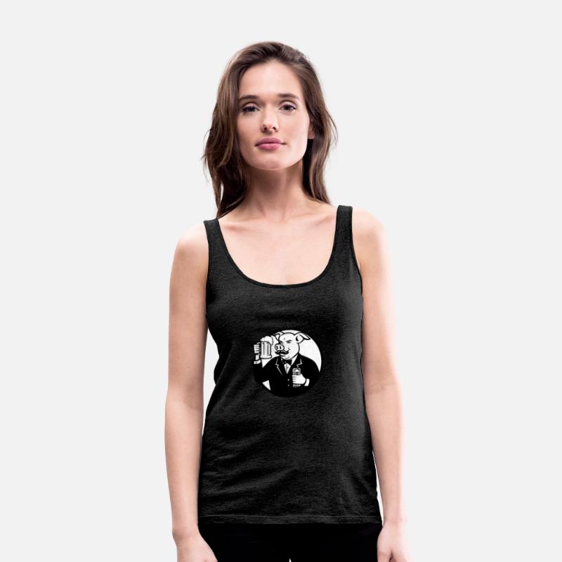 Mr Pig With Beer Mug and Cash Retro