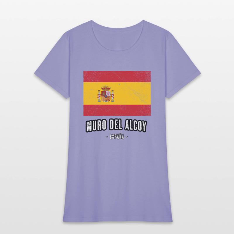 Muro Del Alcoy Spain Es Flag City Bandera Ropa