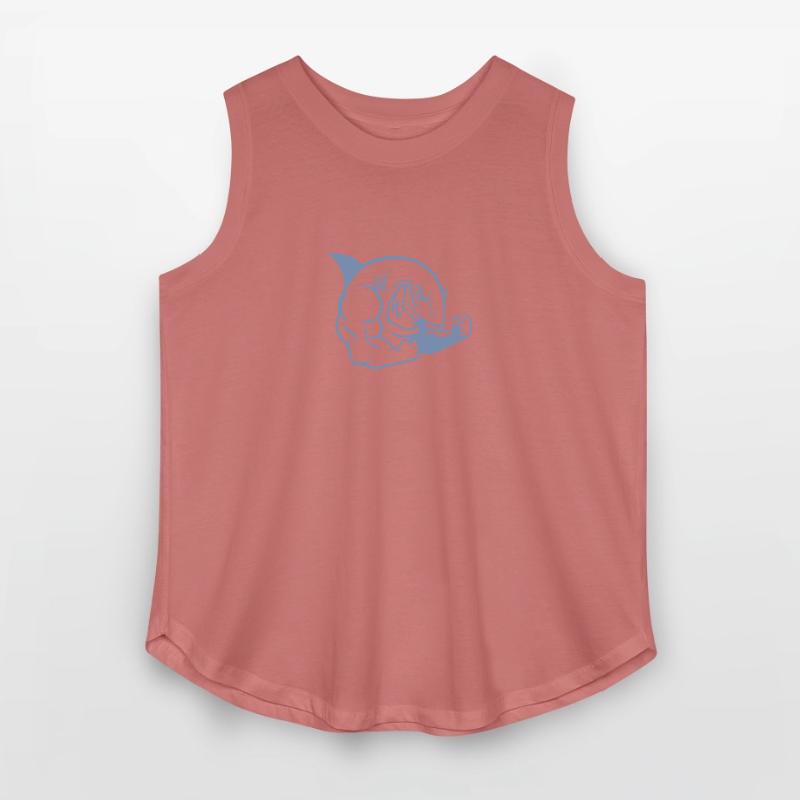 Muscular Shark Bodybuilder Workout Silhouette