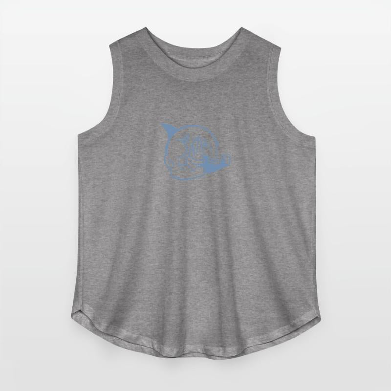 Muscular Shark Bodybuilder Workout Silhouette