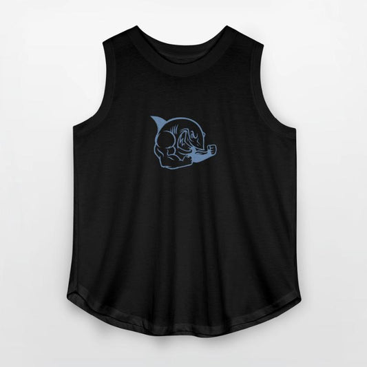 Muscular Shark Bodybuilder Workout Silhouette