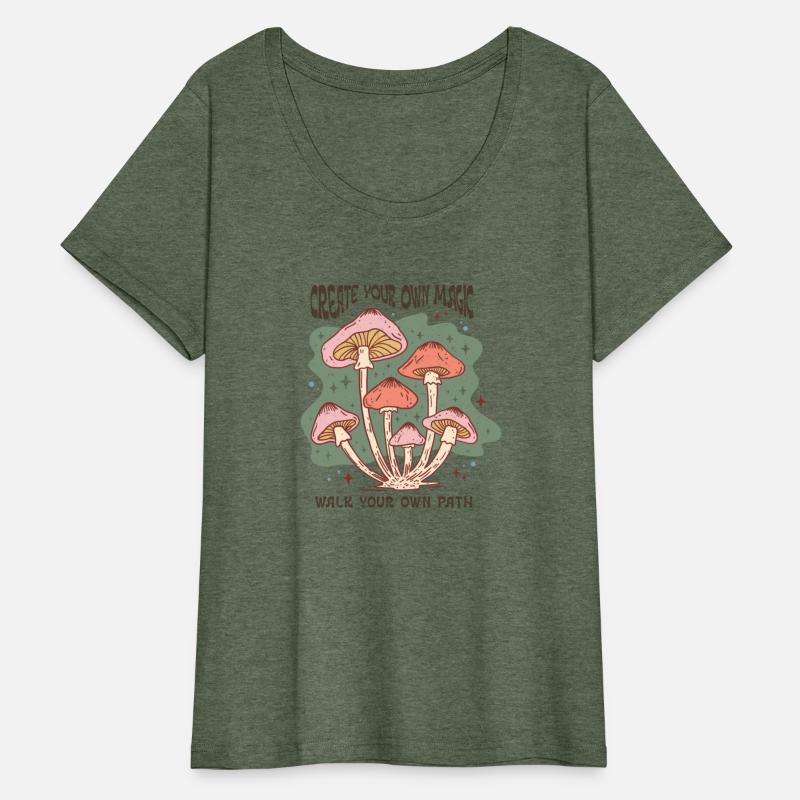 MUSHROOM TEE, Popular T Shirt, GOOD Vibes Only