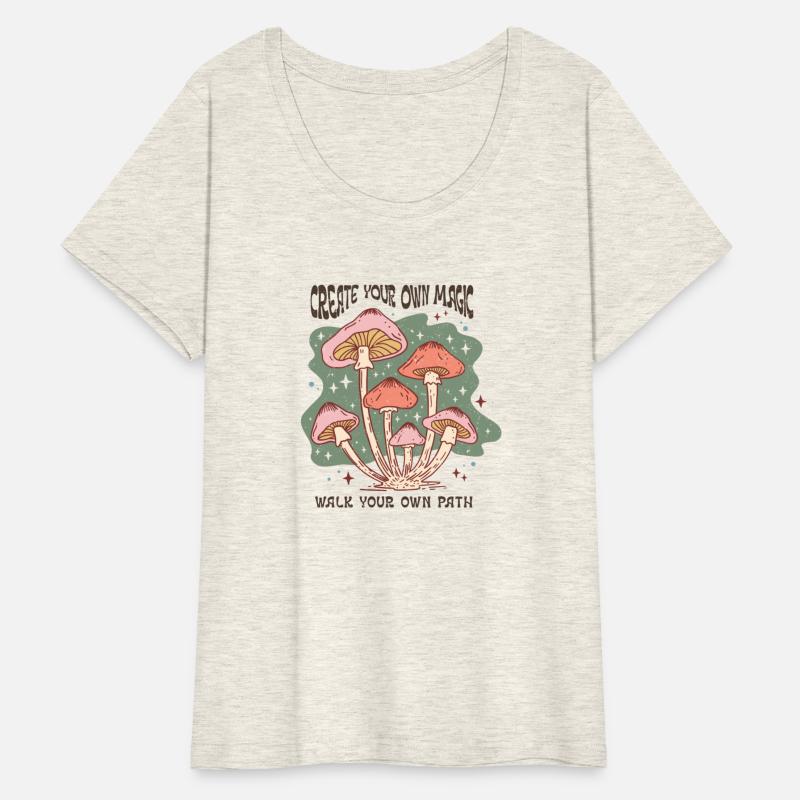 MUSHROOM TEE, Popular T Shirt, GOOD Vibes Only