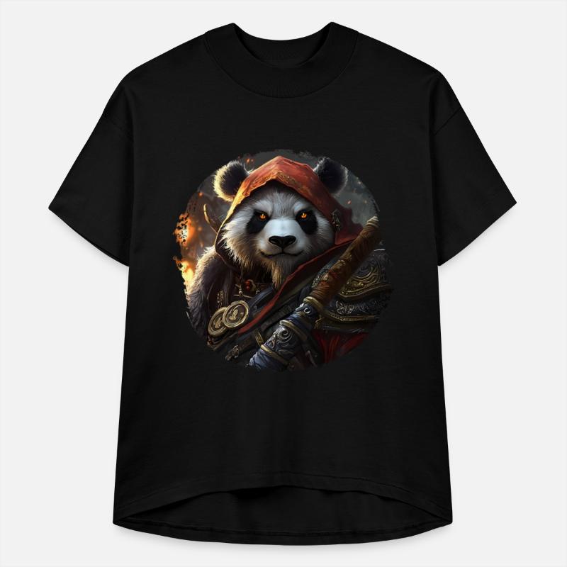 Mystic Panda Warrior in Epic Fantasy Aesthetic