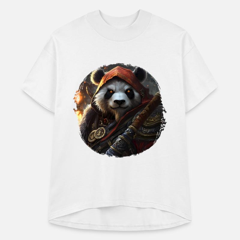 Mystic Panda Warrior in Epic Fantasy Aesthetic