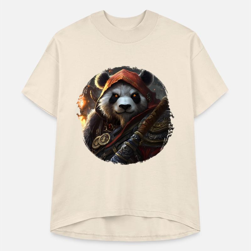 Mystic Panda Warrior in Epic Fantasy Aesthetic