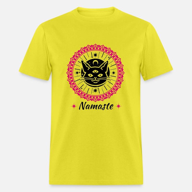 Namaste mandala zen cat tshirt and apparel