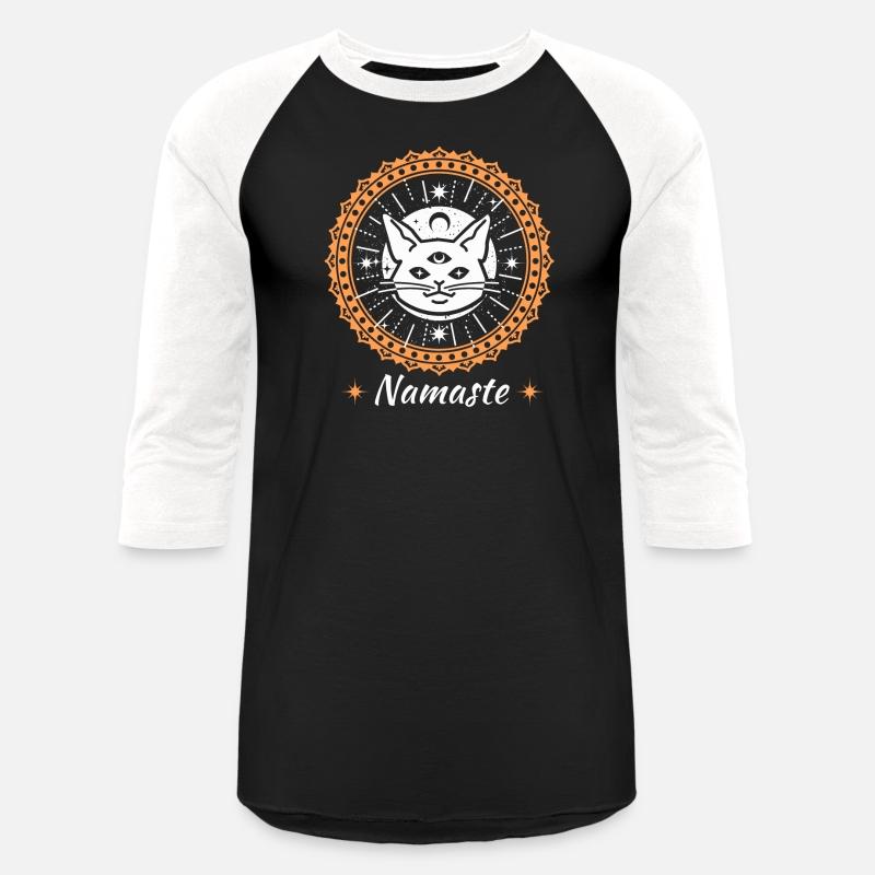 Namaste mandala zen cat tshirt and apparel