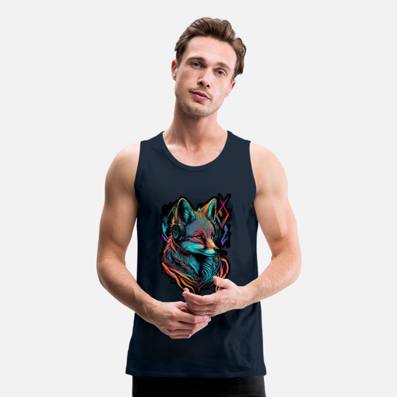 Neon Fuchs 80er Festival Nerd Hipster Fox Musik