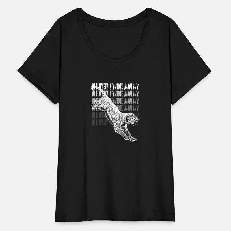 Never Fade Away Leaping Tiger Motivational