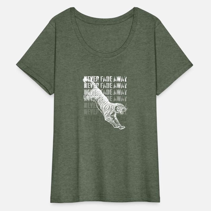 Never Fade Away Leaping Tiger Motivational