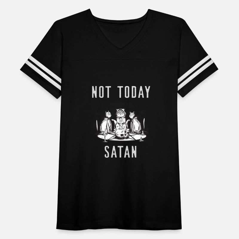 Not Today Satan Satanic Cat Ritual Occult Goth